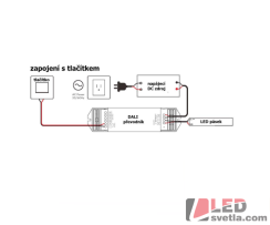 DALI stmívač dimLED, 1x15A