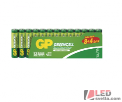 Zinková tužková baterie GP Greencell AAA (R03), 1,5V