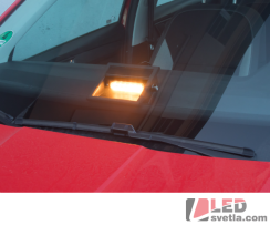 Autosvětlo LED vnitřní, oranžové, 12-24V, 6x5W, PREDATOR