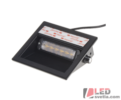 Autosvětlo LED vnitřní, oranžové, 12-24V, 6x5W, PREDATOR