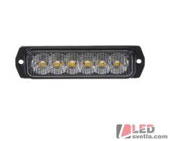 Autosvětlo LED SLIM, výstražné, vnější, oranžové, 12-24V, ECE R65