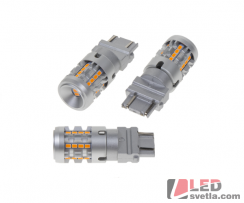 Autožárovka T20, oranžová, 12V, 26LED/3020SMD, 20x51mm, CAN-BUS