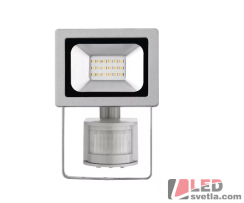 Reflektor LED, PROFI, 10W, 1000lm, IP44, PIR, PW (neutrální bílá)