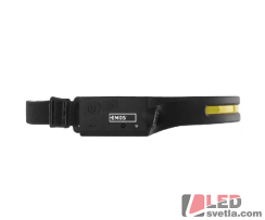 Svítilna - čelovka, nabíjecí, 380lm,  Li-Pol, 1200mAh