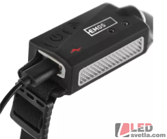 Svítilna - čelovka, nabíjecí, 380lm,  Li-Pol, 1200mAh