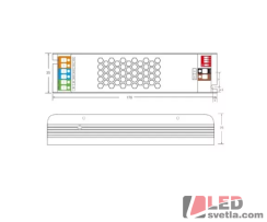 Zdroj INTELI-12-60, 5A/12V, 60W, interiérový