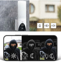 Svítidlo Smart TORCH IP-310 s Wi-Fi a kamerou, bílé
