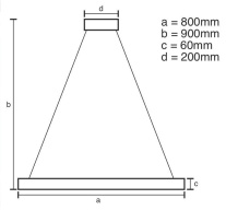 LED závěs.svítidlo 110W R CCT dim+DO